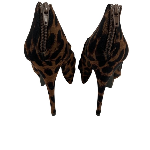 Chinese Laundry Women’s Brown Peep Toe High Heel Cheetah Pumps Size 6.5 Women’s - Picture 8 of 11